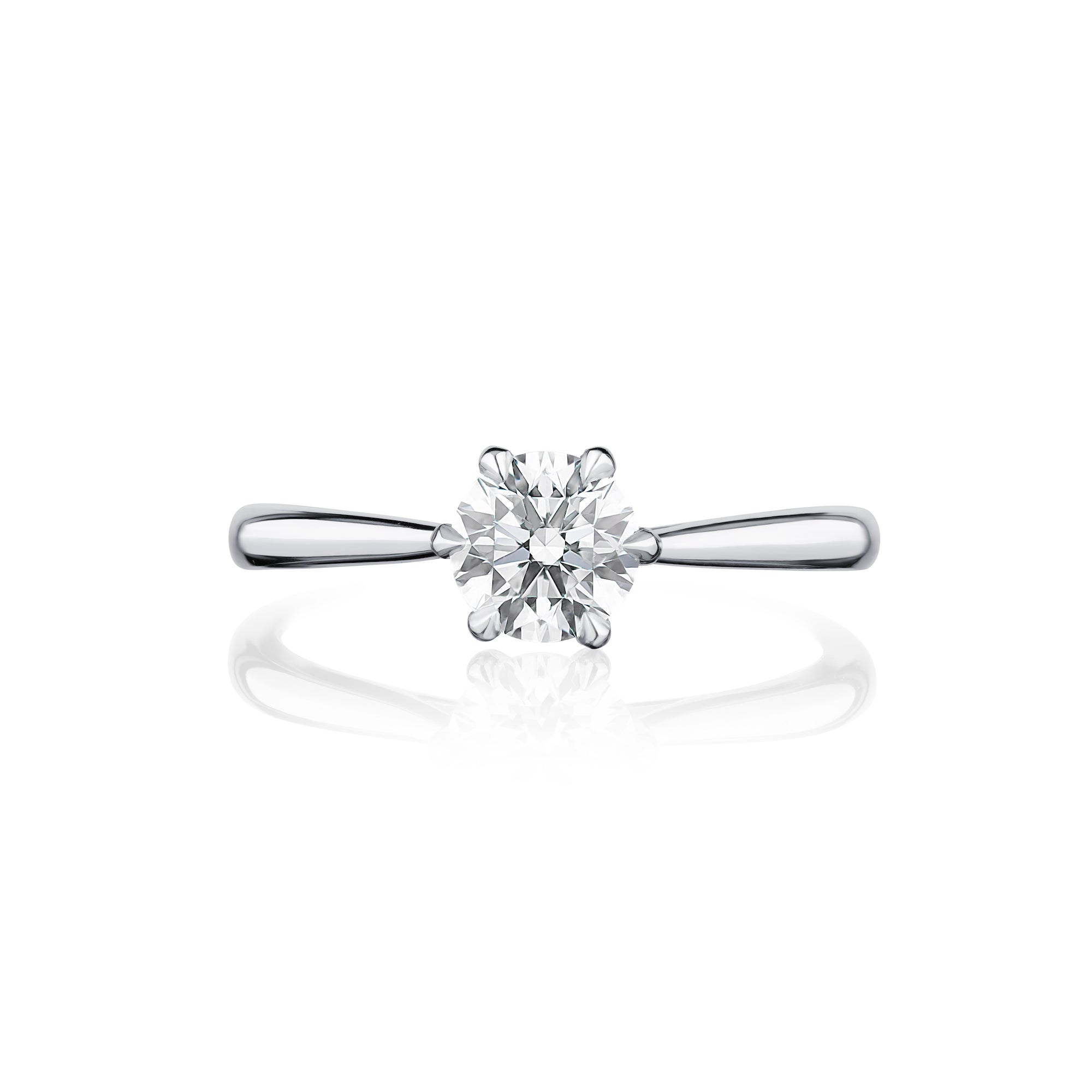 Diamond rings Jewellery Quarter Birmingham classic shape cut by Mitchel & Co