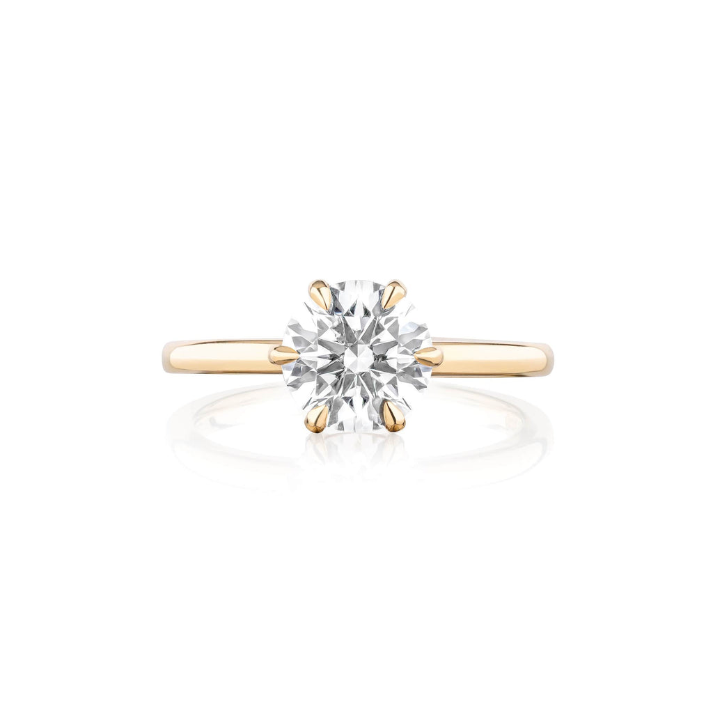 Star 6 Ring - 18ct Yellow Gold / Platinum Setting / M / 4.83 Carats ROUND BRILLIANT VS1 EX EX EX E Diamond