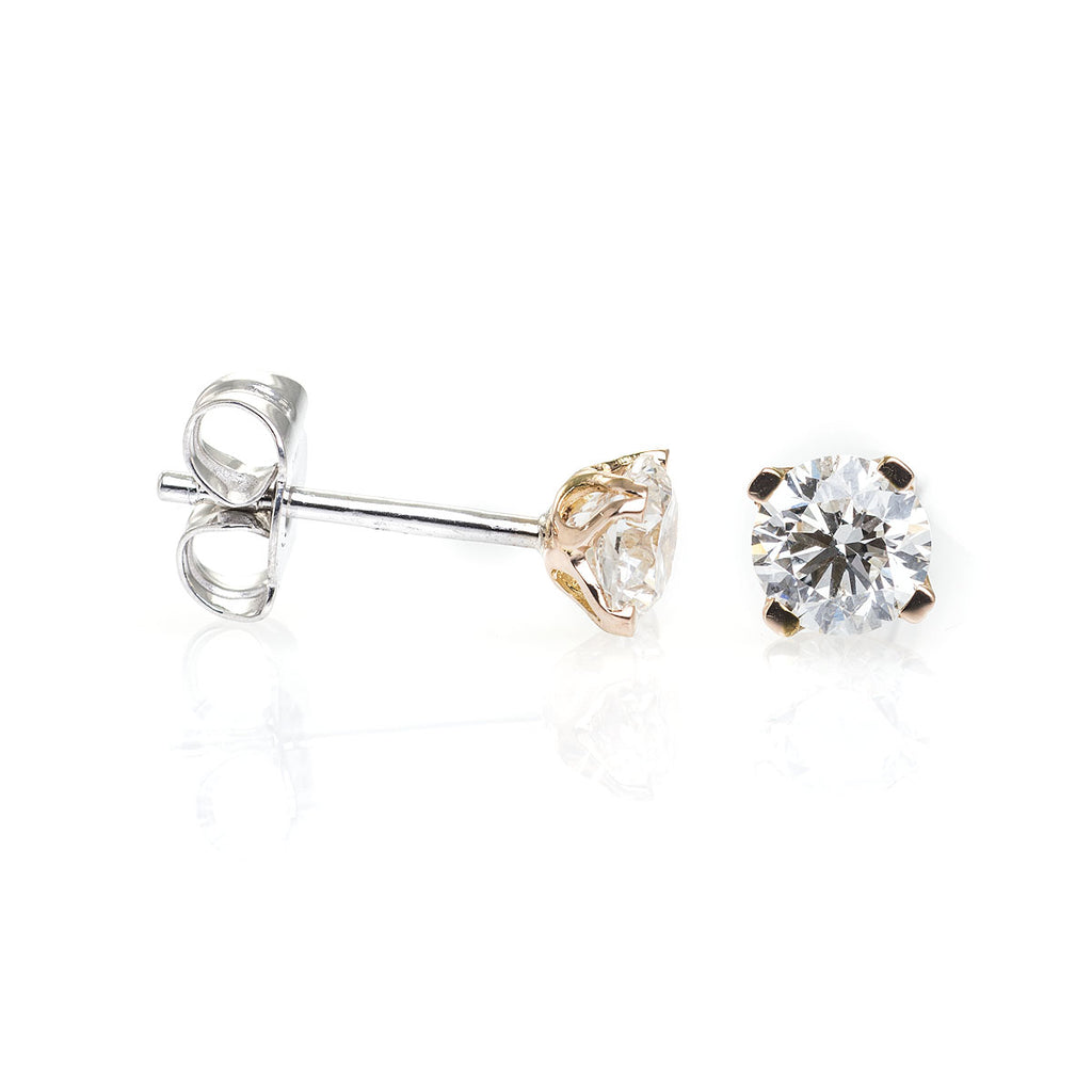 Rose Omega Studs - mitchelandco.com
