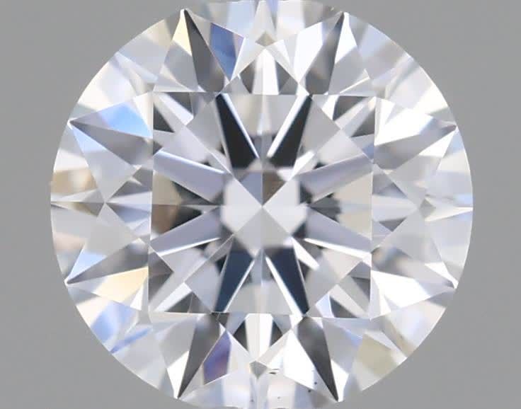0.42 Carats ROUND VS2 EX EX EX D Diamond