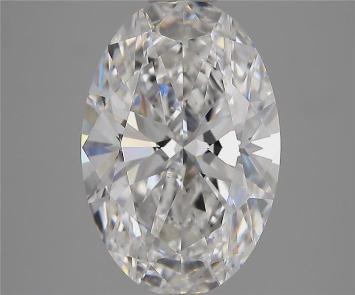 3.06 Carats OVAL BRILLIANT VVS2 EX EX E Diamond
