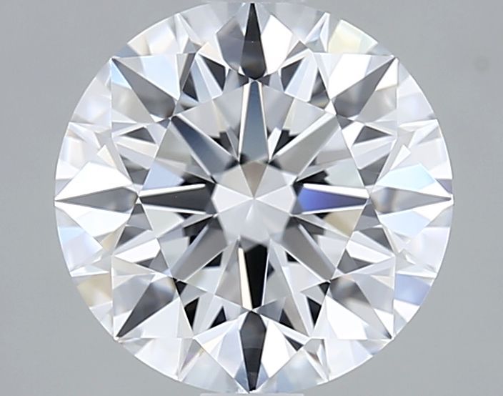 2.08 Carats ROUND BRILLIANT VVS1 ID EX EX E Diamond