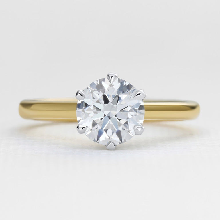 6 claw ‘The One’ - 18ct Gold / F / 4.2 Carats ROUND BRILLIANT VS2 ID EX EX D Diamond