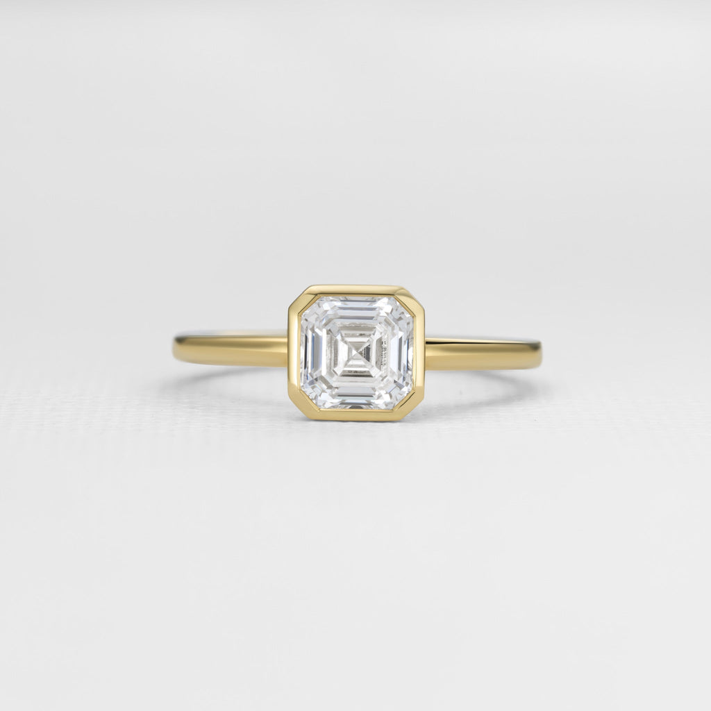 Solayne Asscher - 18ct Gold / K / 1.41 Carats SQUARE EMERALD CUT VVS1 EX EX D Diamond