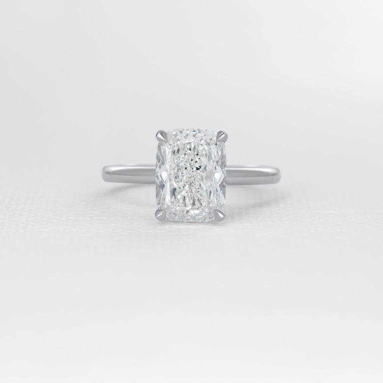 Aster Cushion - Platinum / M / 2.93 Carats CUSHION MIXED CUT VS1 EX EX E Diamond