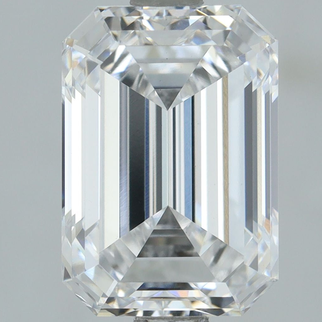 2.05 Carats EMERALD CUT VVS2 EX EX D Diamond