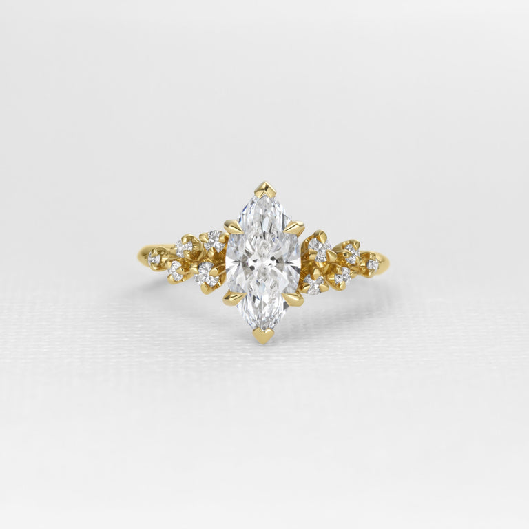 Snowfall Marquise - 18ct Gold / J / 1 Carats PEAR VVS1 EX VG F Diamond
