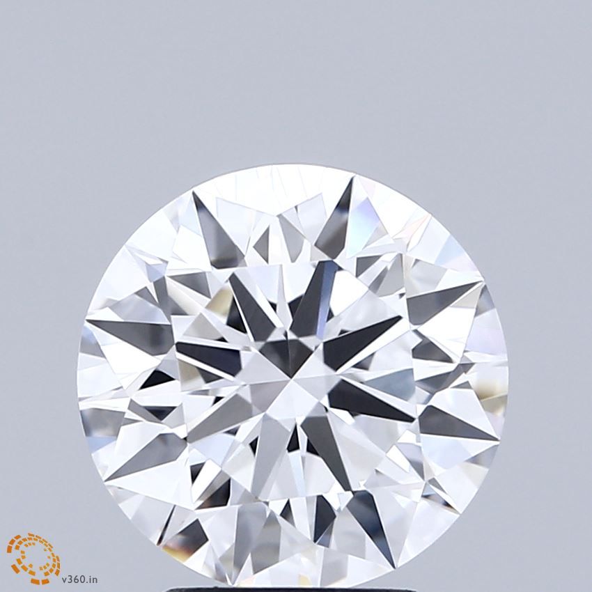 3.03 Carats ROUND BRILLIANT VVS2 ID EX EX D Diamond