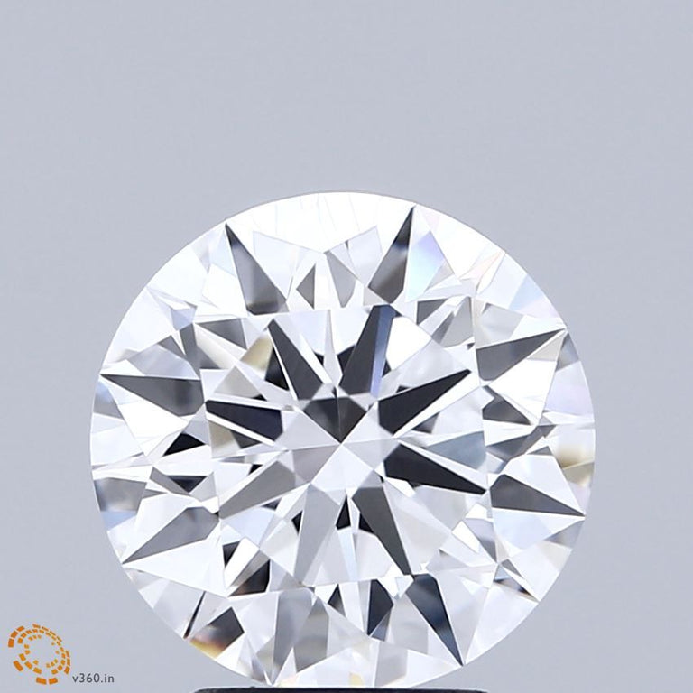 3.03 Carats ROUND BRILLIANT VVS2 ID EX EX D Diamond