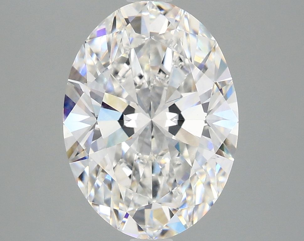 3.09 Carats OVAL BRILLIANT VVS2 EX EX E Diamond