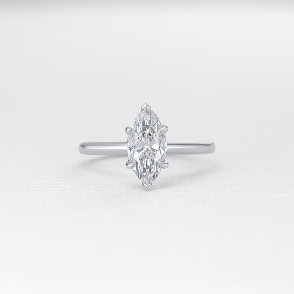 Aster Marquise - Platinum / K / 1.05 Carats MARQUISE MODIFIED BRILLIANT VVS1 EX EX E Diamond