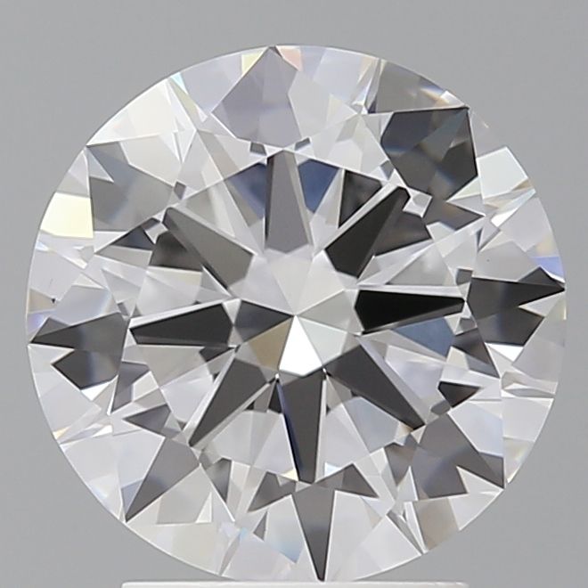 3.02 Carats ROUND BRILLIANT VVS2 EX EX EX D Diamond