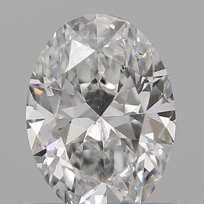 0.6 Carats OVAL SI1 EX EX E Diamond