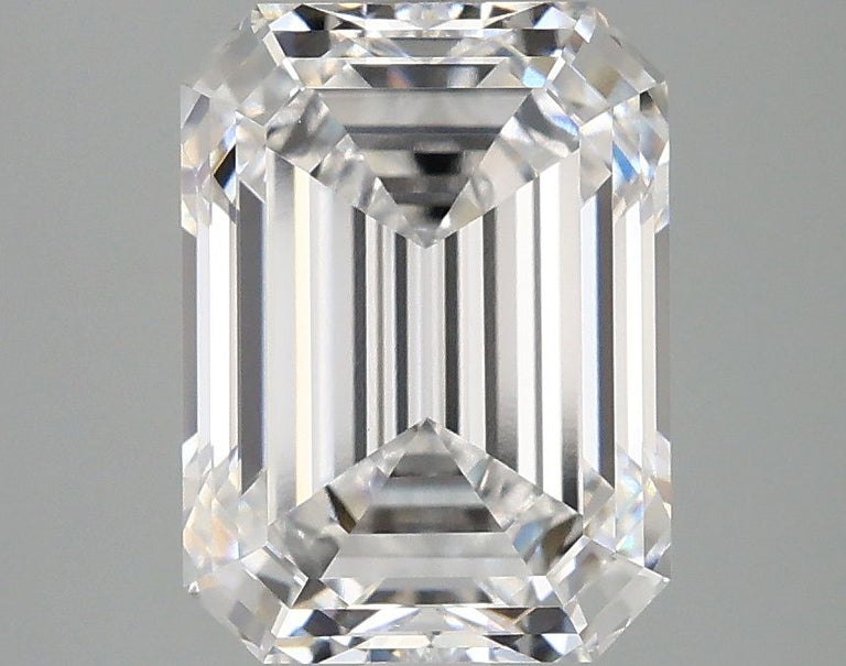 3.62 Carats EMERALD VVS2 EX EX D Diamond
