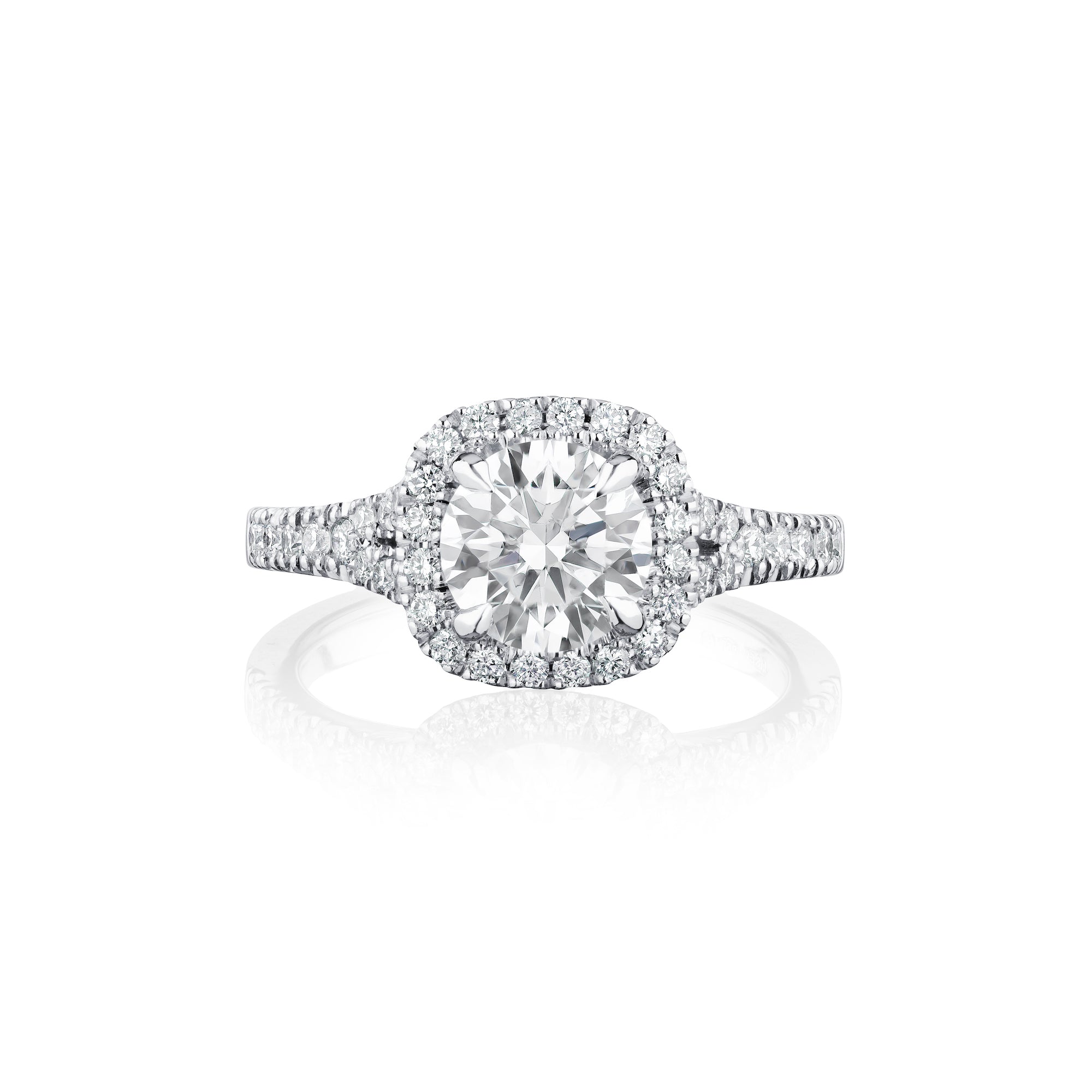 Diamond rings Jewellery Quarter Birmingham romantic shape cut by Mitchel & Co