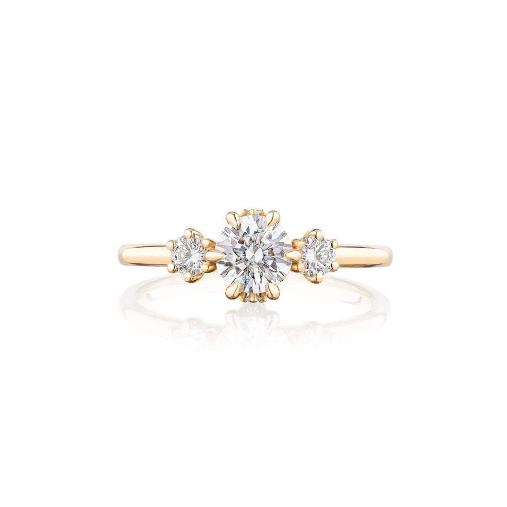 Hesper Trilogy - 18ct Gold / P / 2.18 Carats ROUND BRILLIANT VVS2 ID EX EX E Diamond