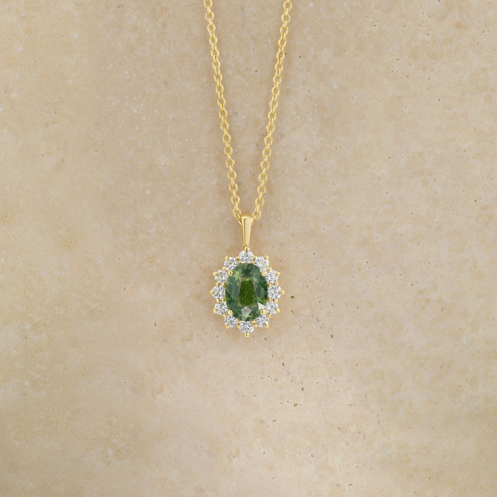 Constellation Green Sapphire Halo