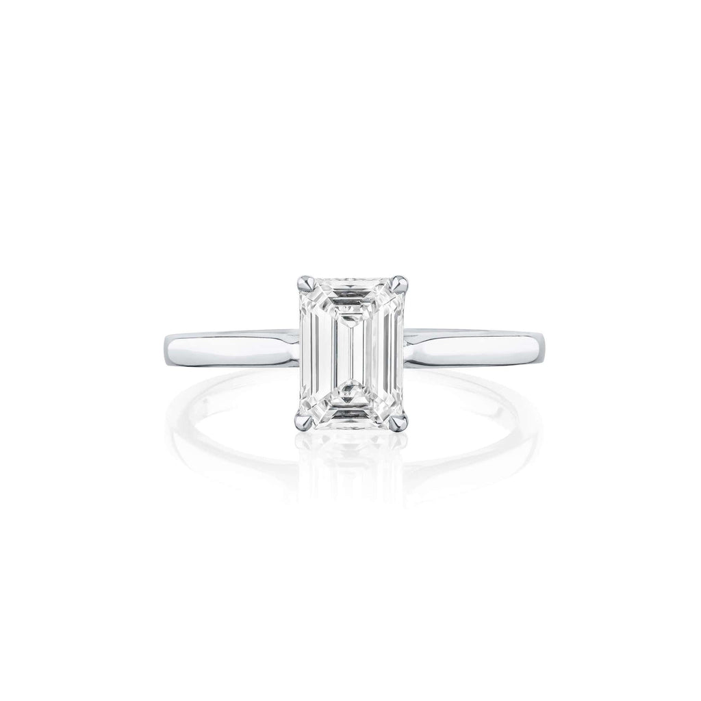 Icon Emerald - 18ct Yellow Gold / Platinum Setting / P / 2.99 Carats EMERALD CUT VVS2 EX EX E Diamond