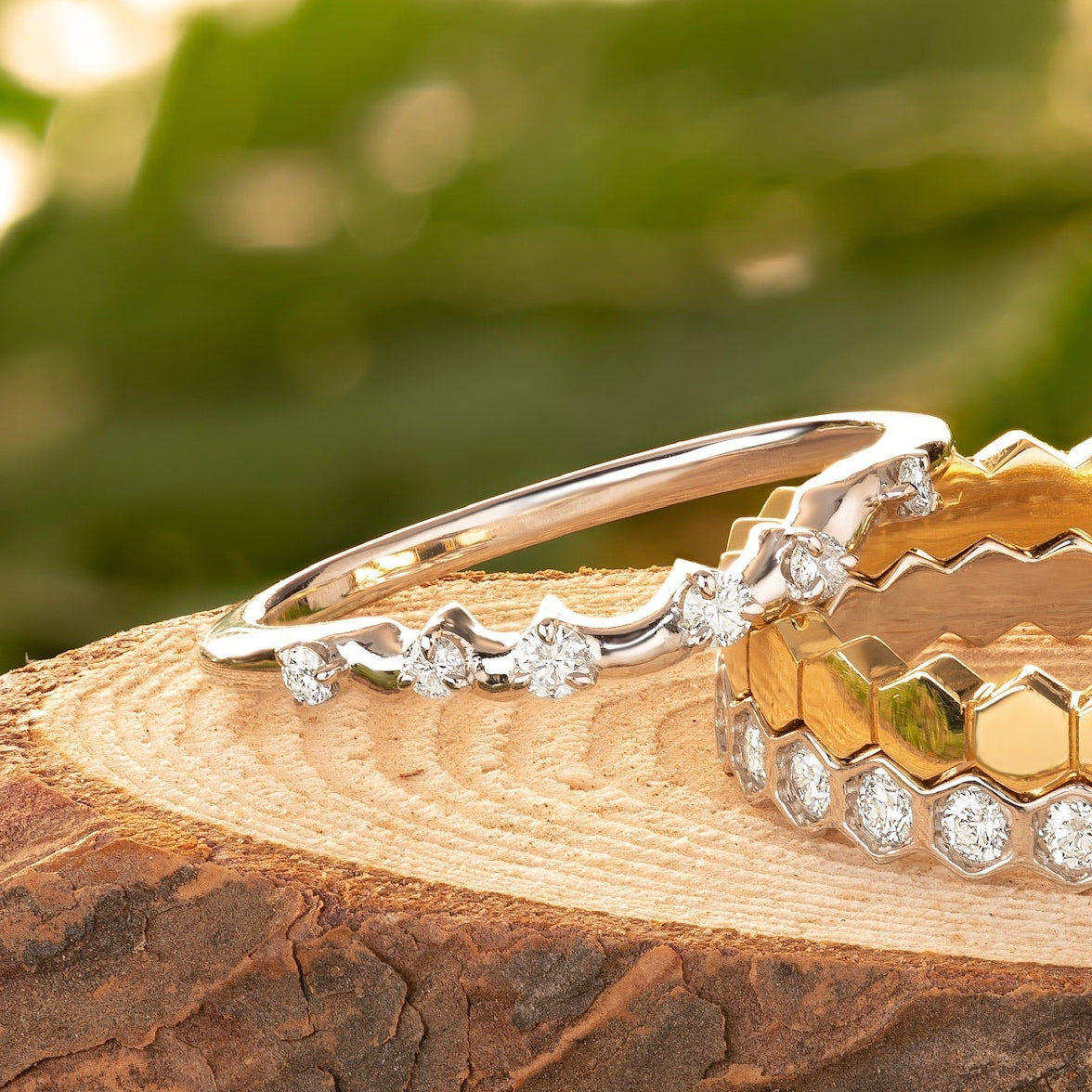 For Her 10 Point Eternity Diamond Wedding Ring Temple Grace UK