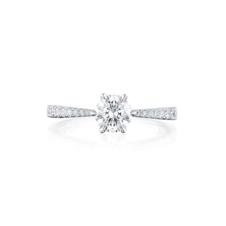 Maia Ring Dia - 18ct Gold / M / 0.9 Carats ROUND SI1 EX EX EX D Diamond