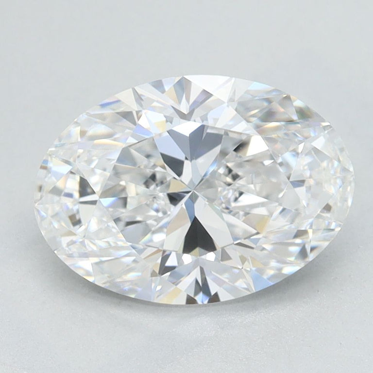 2.03 Carats OVAL BRILLIANT VVS1 EX EX D Diamond