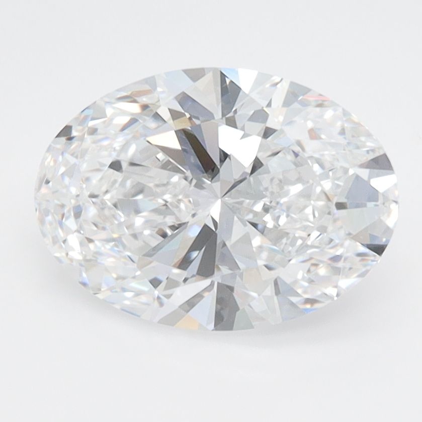 1.96 Carats OVAL BRILLIANT VVS2 EX EX D Diamond