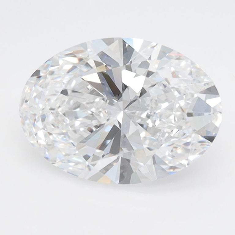 1.96 Carats OVAL BRILLIANT VVS2 EX EX D Diamond