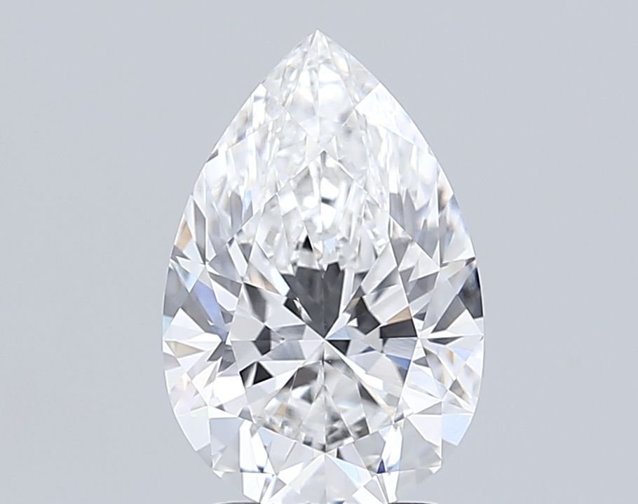 3.84 Carats PEAR BRILLIANT VVS2 EX EX E Diamond