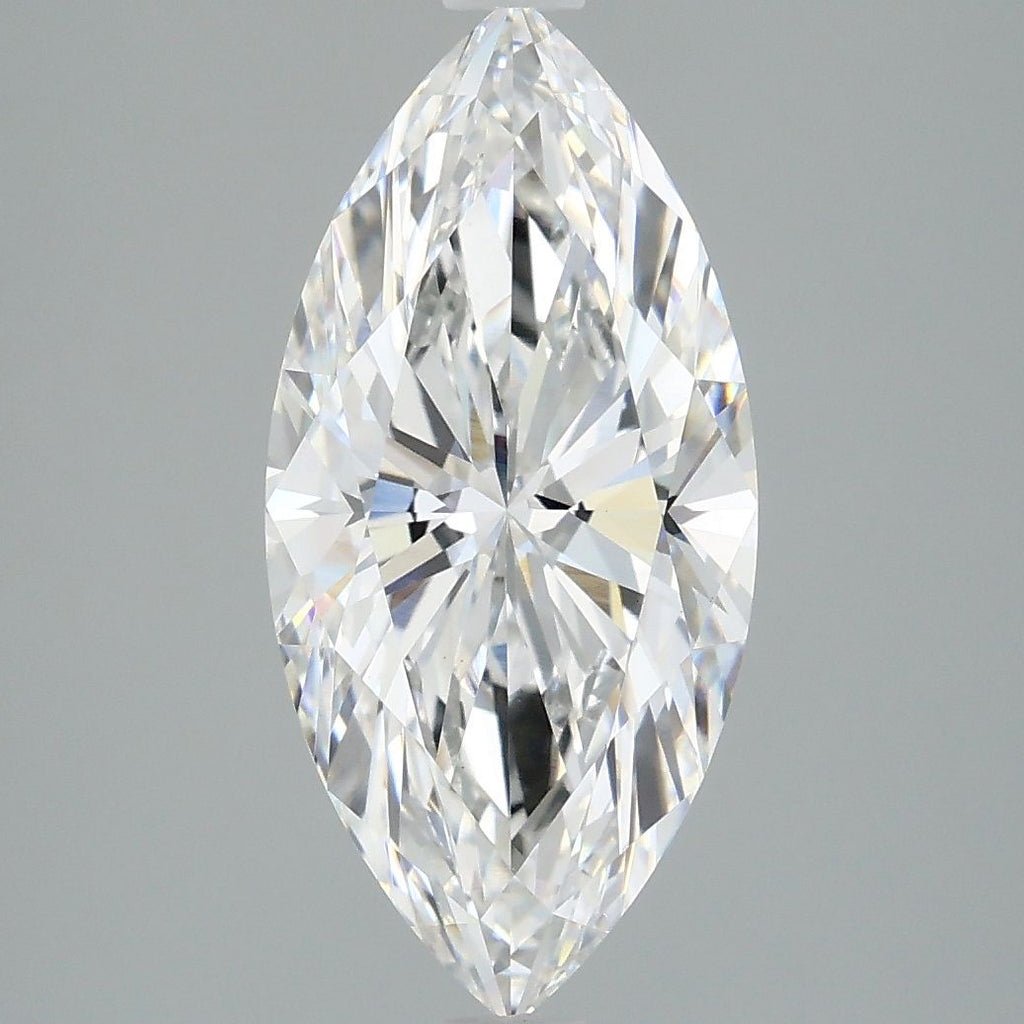 2.98 Carats MARQUISE BRILLIANT VVS2 EX EX D Diamond