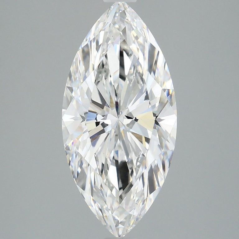 2.98 Carats MARQUISE BRILLIANT VVS2 EX EX D Diamond